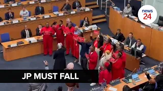 WATCH | JP must fall: Protesting EFF members interrupt City of Cape Town council sitting