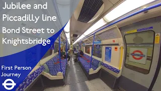 London Underground First Person Journey - Bond Street to Knightsbridge via Green Park