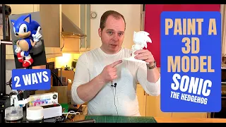 How can I paint a 3D printed Model - Sonic