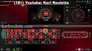 20€ to 700€ at Speed AUTO ROULETTE, EVOLUTION GAMING,