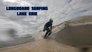 Longboard Surfing Lake Erie | Cleveland Ohio | 4/20/2024