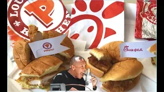 Popeyes VS Chick fil A Chicken Sandwich Taste Test