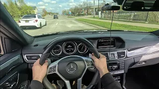 Mercedes E63s AMG 5.5L V8 BiTurbo POV Drive! (W212)