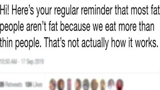 r/FatLogic | I'm Not Fat Cause I Eat A Lot