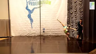 Всеукраинский чемпионат Лучшая Школа Украины Pole dance 2015". Бондарчук Илона