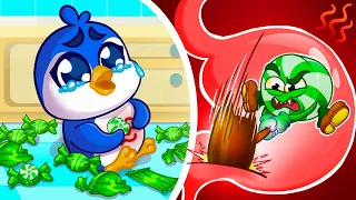 🍫🍬Don't eat so many snacks song🙀🥴| Nursery Rhymes & Kids Songs🥁 | Paws And Tails 🐼