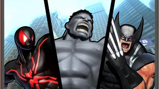 Ultimate Marvel VS Capcom 3 - Spider-Man/Hulk/Wolverine - Arcade Mode Playthrough