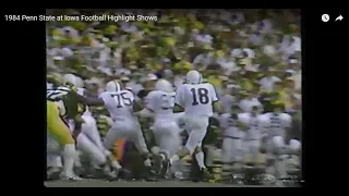 1984 Penn State at Iowa Football Highlight Shows