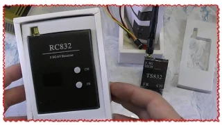 Sending. Video RC832 receiver and transmitter TS832 5 km FPV Boscam system