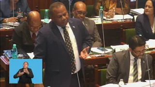 Fijian Minister for Defence responds to question on hydrographic responsibility of the Navy