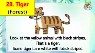 80 Animals | Unit 28 - Forest | Tiger