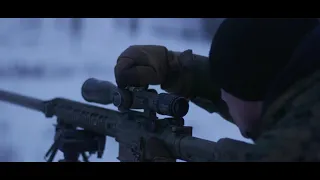 US Marines snipers in arctic cold-weather and mountain warfare training