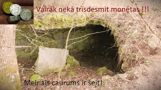 Meklējam mežā un ap "Melno caurumu"./Searching in the forest and around the "Black Hole"