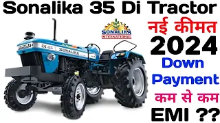 Sonalika 35 Di Tractor Price 2024🔥On Road Price DownPayment LoanEMI महत्वपूर्ण जानकारी हिंदी में