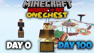 I Survived 100 Days On ONE CHEST in Hardcore Minecraft!