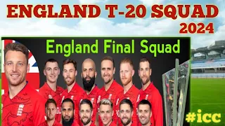 T-20 World Cup 2024 England Squad England Squad for ICC T-20 World Cup 2024@england