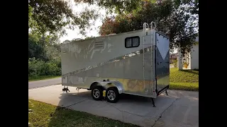 Cargo Trailer Conversion Toy Hauler - The Finished Project - Tiny House?