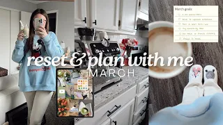 monthly reset & plan with me | March 2024 🍵☘️ - resetting my space, digital planning in Goodnotes