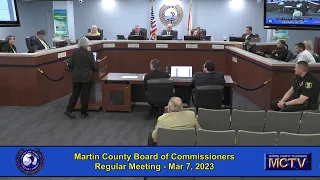 Martin County Board of County Commissioners Meeting - Mar 07,  2023 - Morning