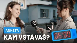 Anketa o 6 ráno: Kam vstávaš do práce? (A BAVÍ ŤA TO? 🤭)