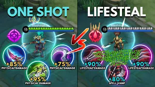 Alpha One Shot Build vs Alpha Lifesteal Build