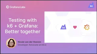 Testing with k6 + Grafana: Better together by Nicole van der Hoeven