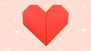 How To Fold ❤️ ORIGAMI HEART ❤️ Step By Step Easily / 【Origami Heart】