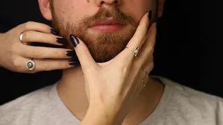 ASMR | BEARD SHAVING & TRIMMING on a real person