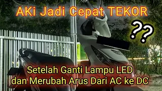 Cara Mengatasi❗Aki Jadi Cepat Drop Setelah Merubah Arus AC ke Arus DC di Motor Beat Karbu