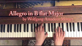 RCM 1 Piano Repertoire - Allegro in B flat Major by Wolfgang Amadeus Mozart