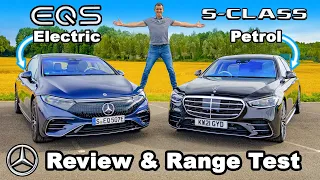 Mercedes EQS vs S-Class review and range test: Petrol vs Electric!