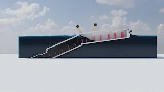 Titanic Bulkheads Flooding Test 2 (With Breakup)