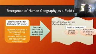 Lecture 1 : Introduction to Human Geography