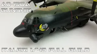 FULL VIDEO BUILD Italeri 1/48 C-130 Hercules Gunship