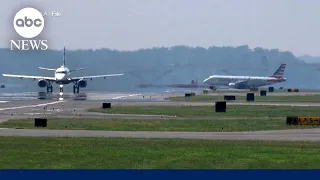 Investigation following potential collision of 2 passenger jets at Reagan National Airport