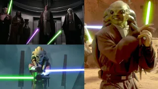 Kit Fisto Scenes (Ep 2, Clone Wars, Ep 3)