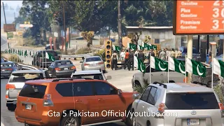 Gta 5 Pakistan | Flags Stalls at Highway | 14th August | Trailer#3