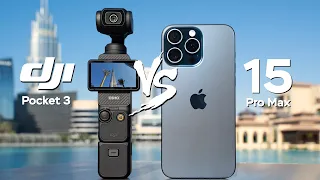 DJI Pocket 3 vs iPhone 15 Pro Max Сравнение Камер