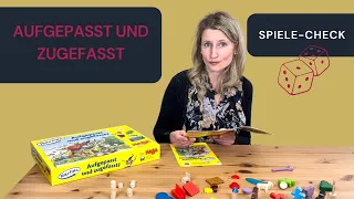 Spiel zur Sprachförderung. Review. Ratz Fatz - Aufgepasst und zugefasst.