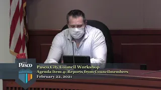 Pasco City Council Special Meeting and Workshop, February 22, 2021