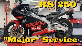 Aprilia RS 250 Service | Replace Fluids | New Chainkit | Install Carburetors | Veragser Einbau