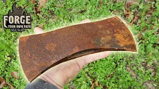 Cracked Rusted AXE Restoration(This doesn't end how you think) With a Twist!