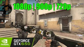 GTX 650 | CS GO - 1080p, 900p, 720p (tested in 2022)