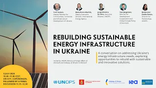 Rebuilding sustainable energy infrastructure in Ukraine