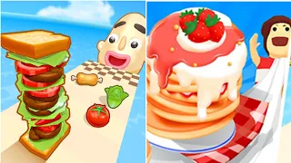 Sandwich Runner  | Pancake run - All Level Gameplay Android, iOS – NEW BIG APK UPDATE