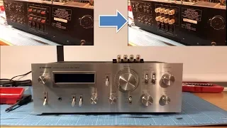 Pioneer SA 7800 - speaker terminal replacement / amplifier repair - banana plugs