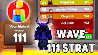 NEW WAVE 111 STRAT FOR ENDLESS LEADERBOARD (Toilet Tower Defense)