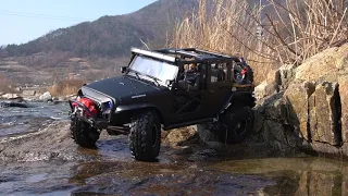 SCX10 II | Traxxas TRX-4 | Jeep Wrangler Rubicon JK | Rock crawling - off road Creek Trail