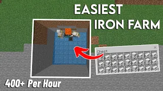 NEW EASIEST 1.20 IRON FARM TUTORIAL in Minecraft Bedrock (MCPE/Xbox/PS4/Nintendo Switch/Windows10)