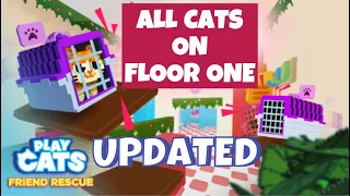Roblox Play Cats Morphs: Friend Rescue | FLOOR 1 | ALL CATS LOCATIONS